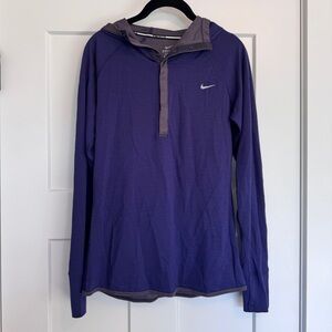Nike Running Dri-FIT Purple Athletic Hoodie